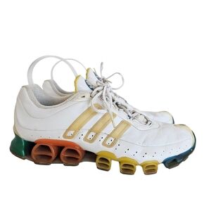 adidas White and Multicolor Athletic Shoes